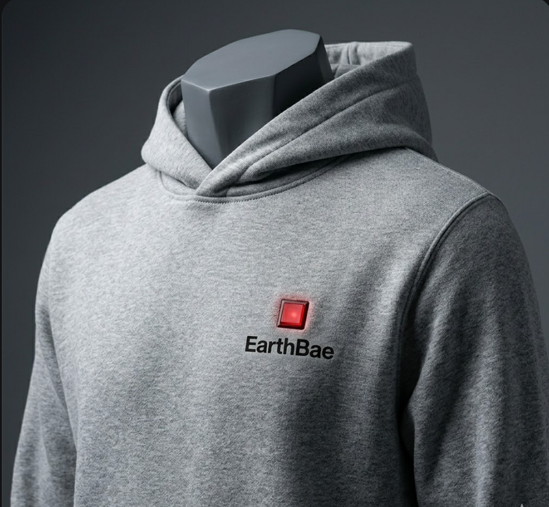 Picture of EarthBae Core Premium Heather Grey Heated Hoodie