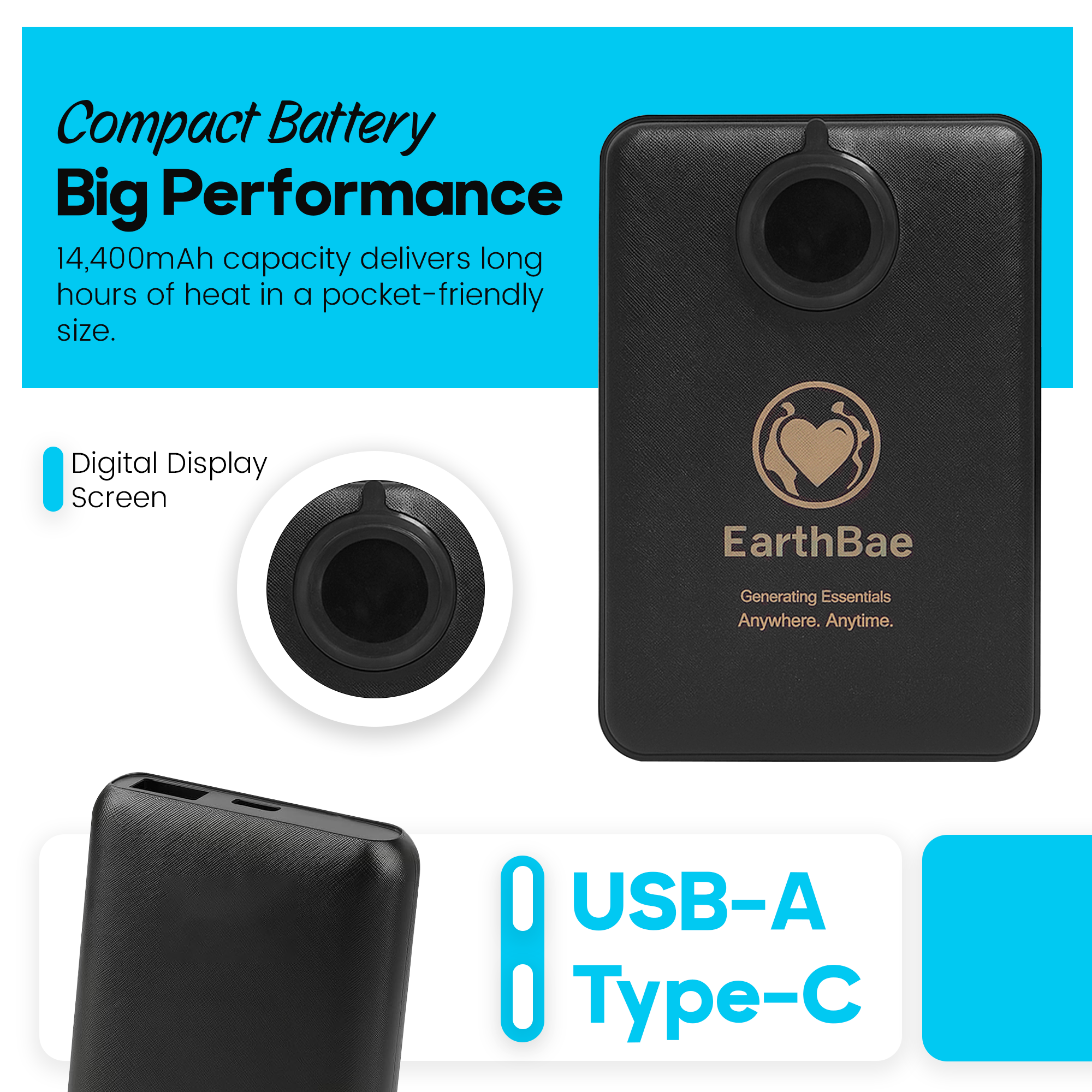 Heated Vest Battery Pack 14400mAh