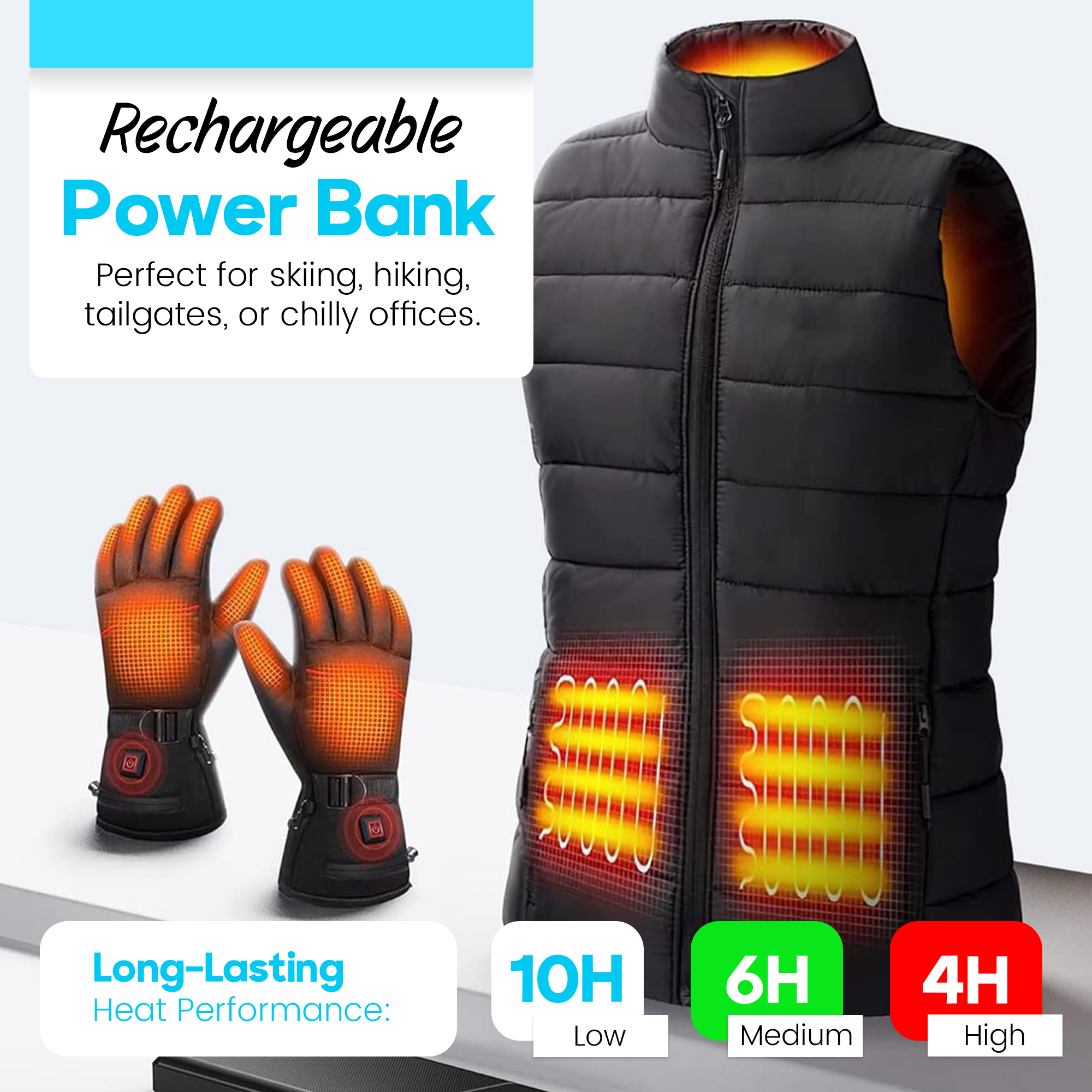 Heated Vest Battery Pack 14400mAh